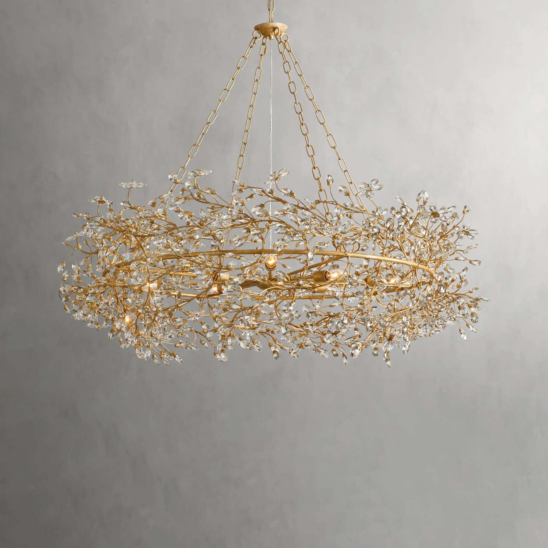 Fiore Crown Chandelier 39" 48"-VaseLamps