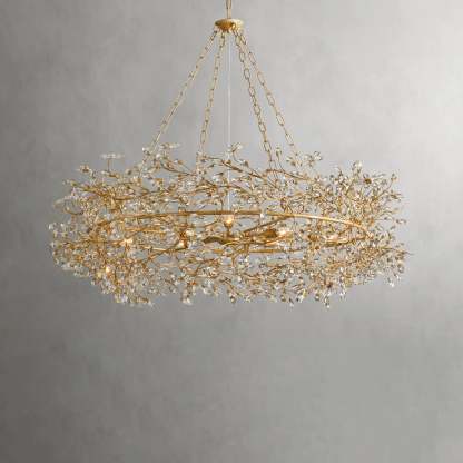 Fiore Crown Chandelier 39" 48"-VaseLamps