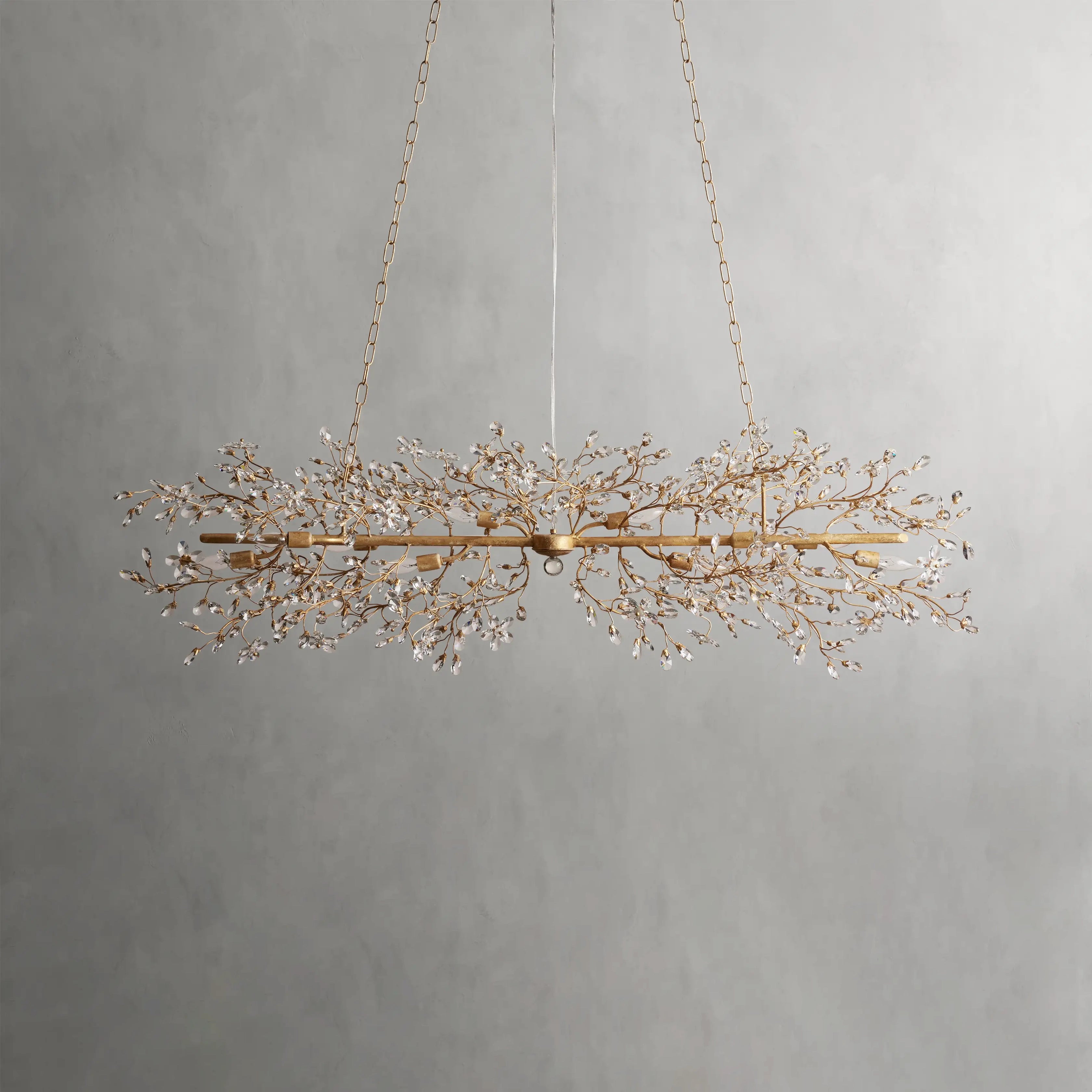 Fiore Linear Chandelier 51" 68"W-VaseLamps