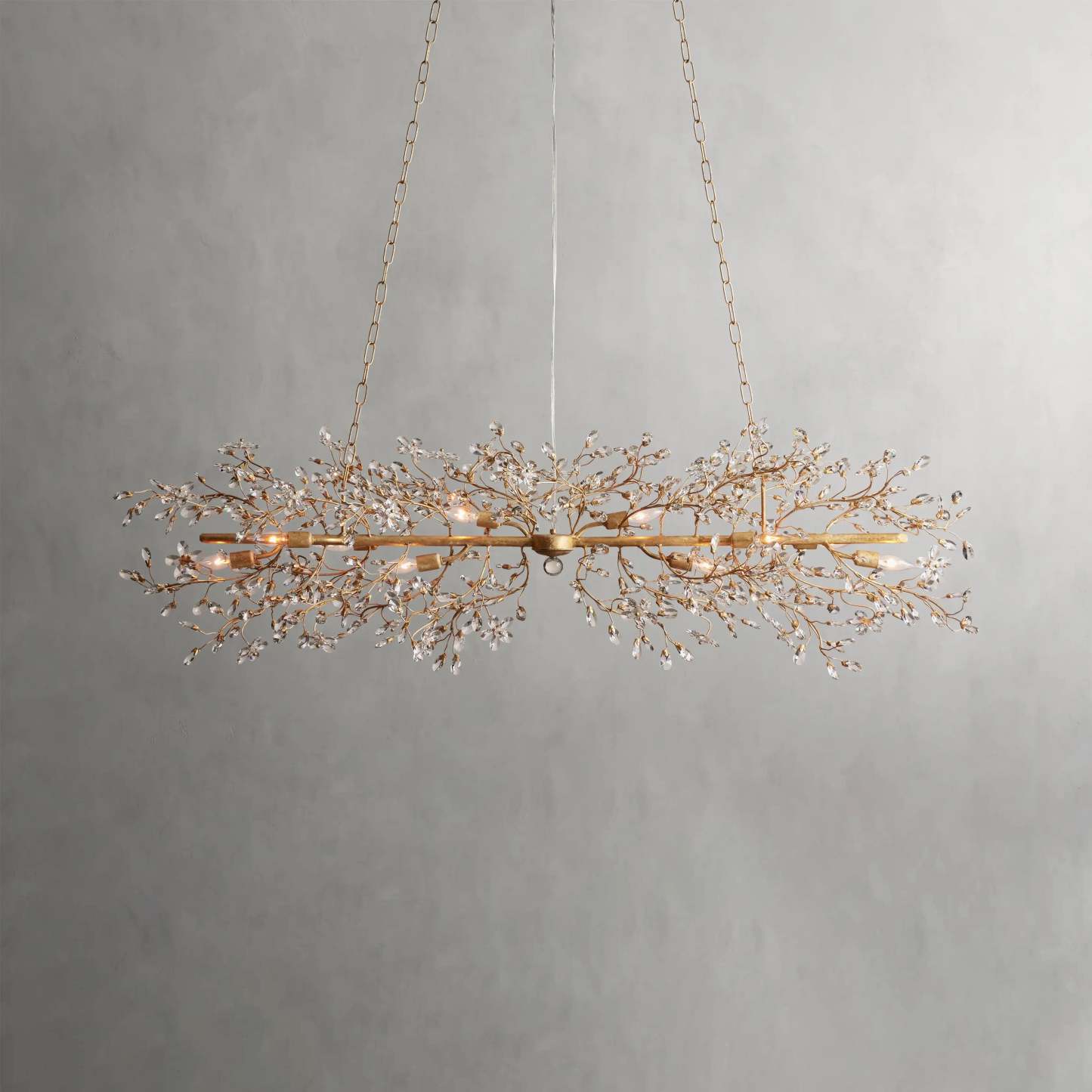 Fiore Linear Chandelier 51" 68"W-VaseLamps