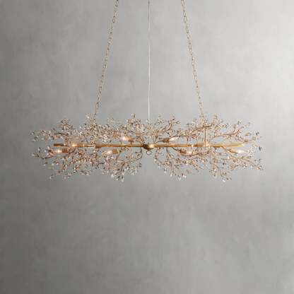 Fiore Linear Chandelier 51" 68"W-VaseLamps