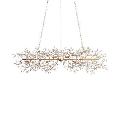 Fiore Linear Chandelier 51" 68"W-VaseLamps
