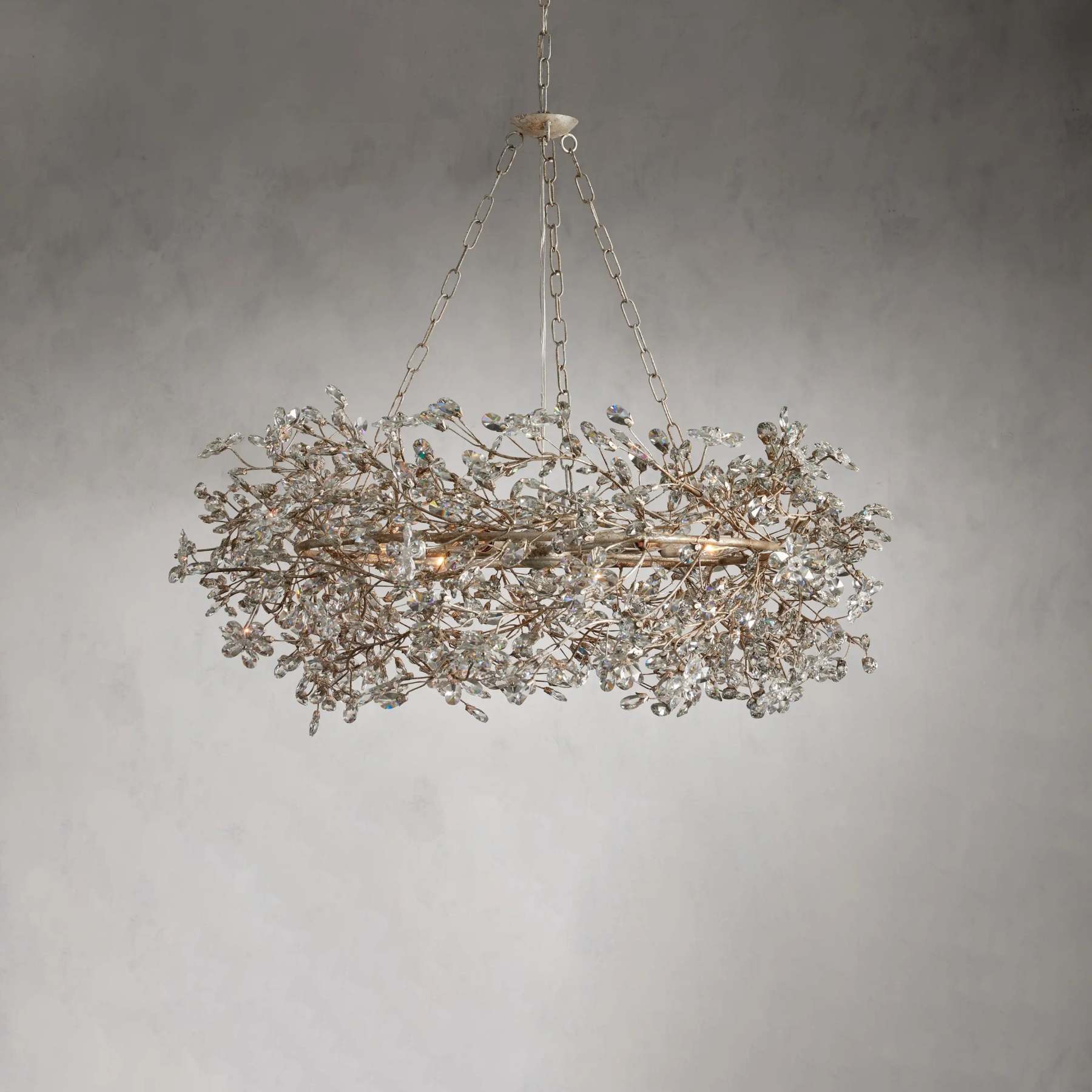 Fiore Crown Chandelier 39" 48"-VaseLamps
