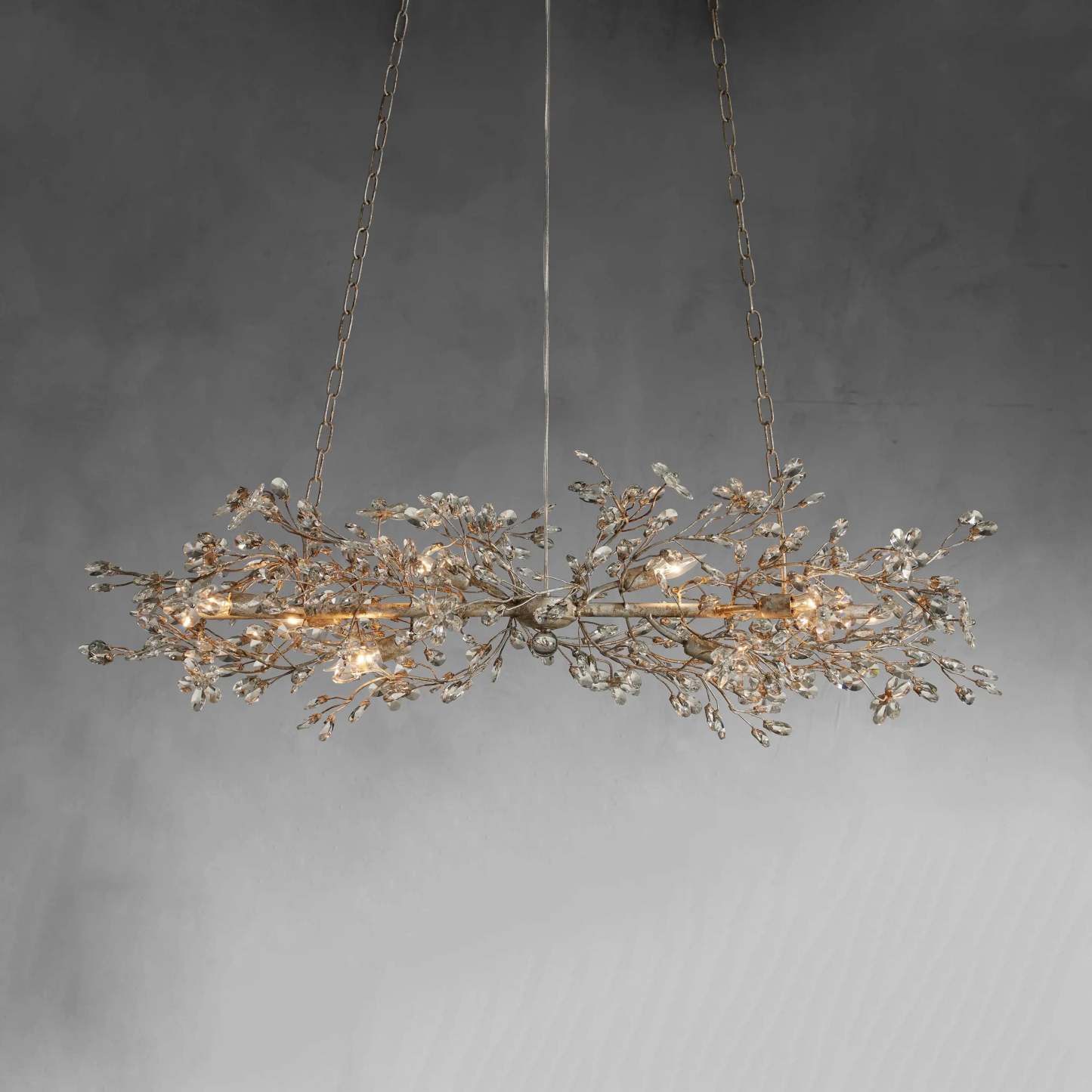Fiore Linear Chandelier 51" 68"W-VaseLamps