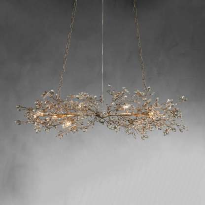 Fiore Linear Chandelier 51" 68"W-VaseLamps