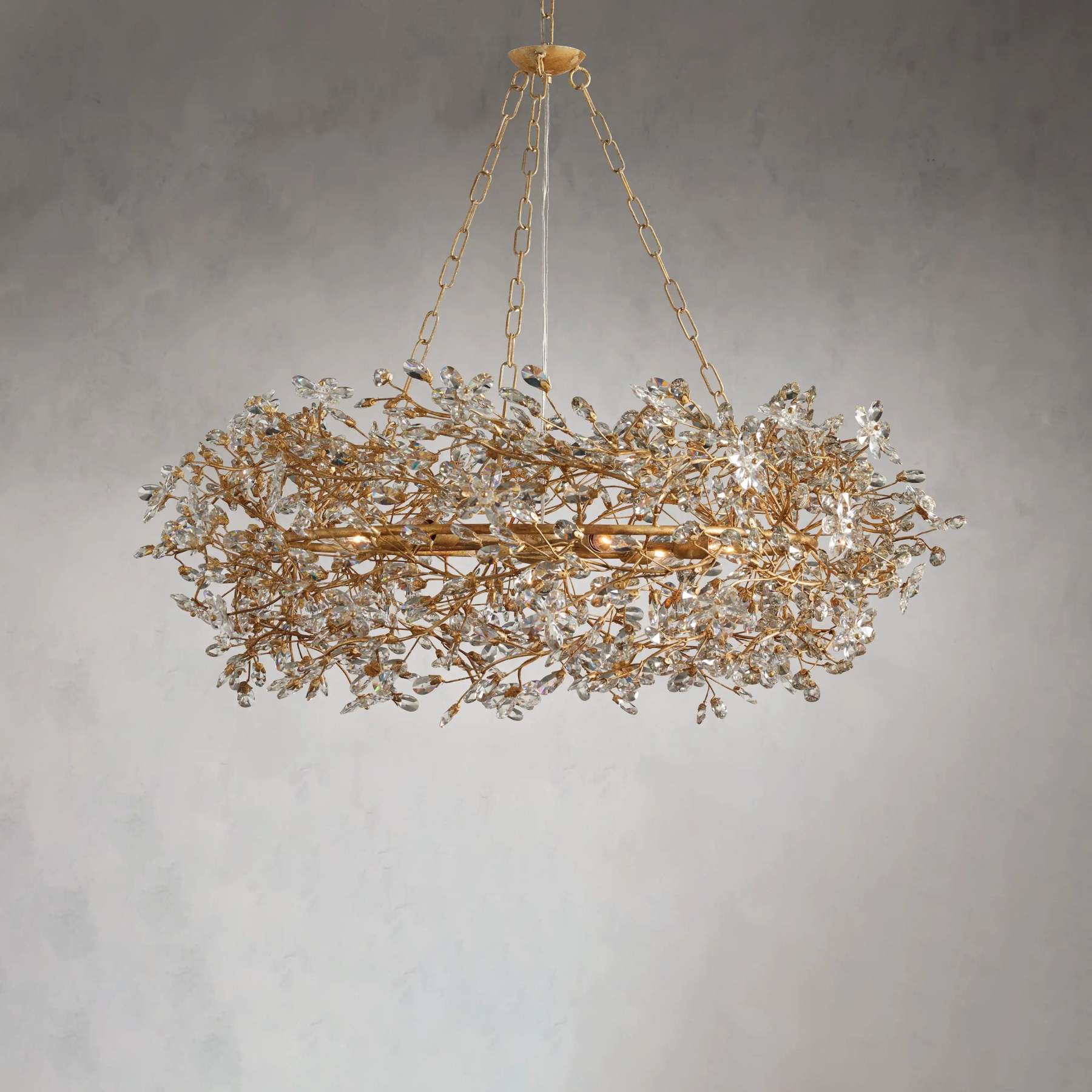 Fiore Crown Chandelier 39" 48"-VaseLamps