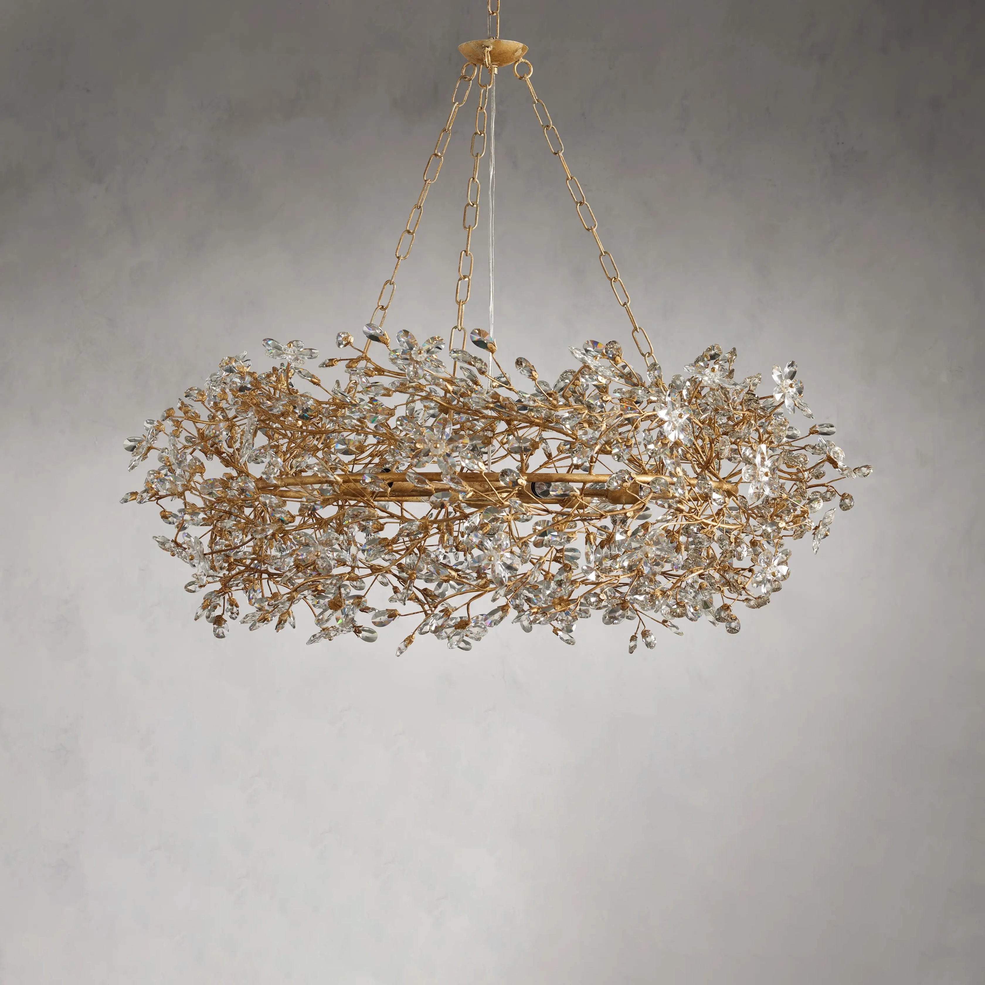 Fiore Crown Chandelier 39" 48"-VaseLamps