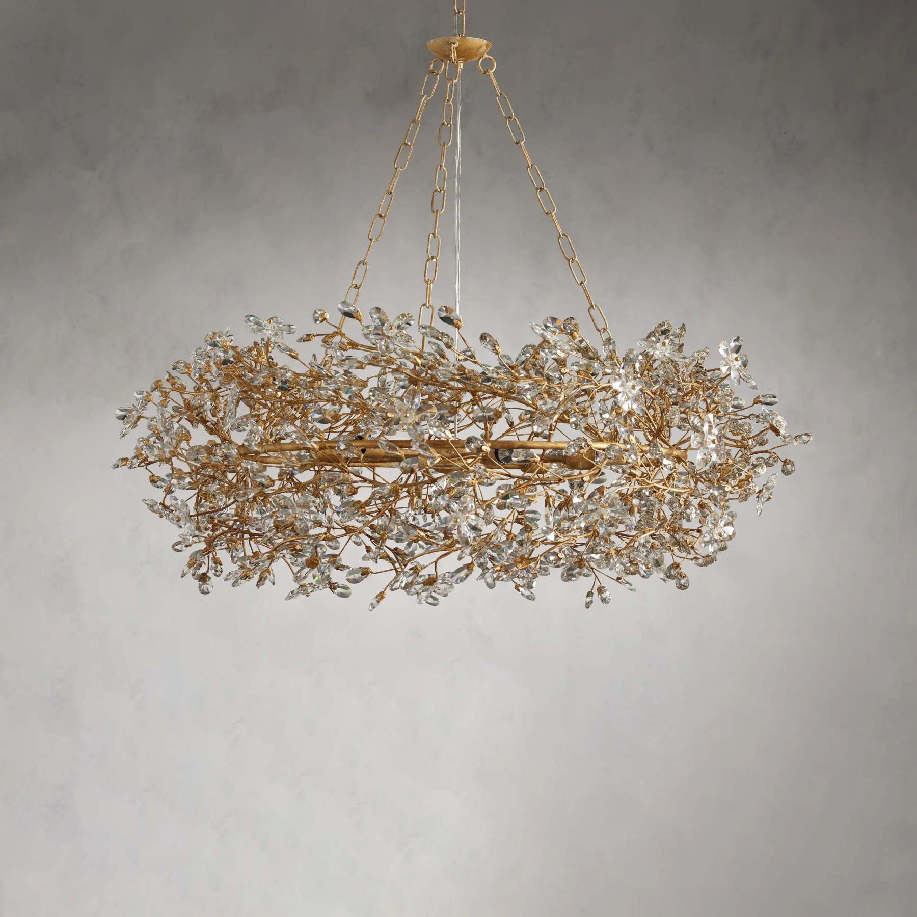 Fiore Crown Chandelier 39" 48"-VaseLamps
