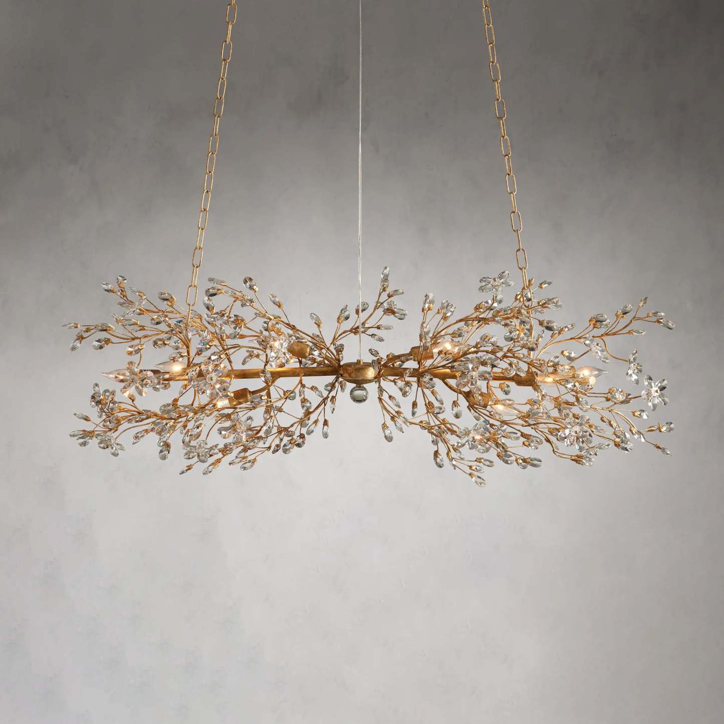 Fiore Linear Chandelier 51" 68"W-VaseLamps