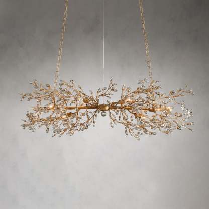 Fiore Linear Chandelier 51" 68"W-VaseLamps