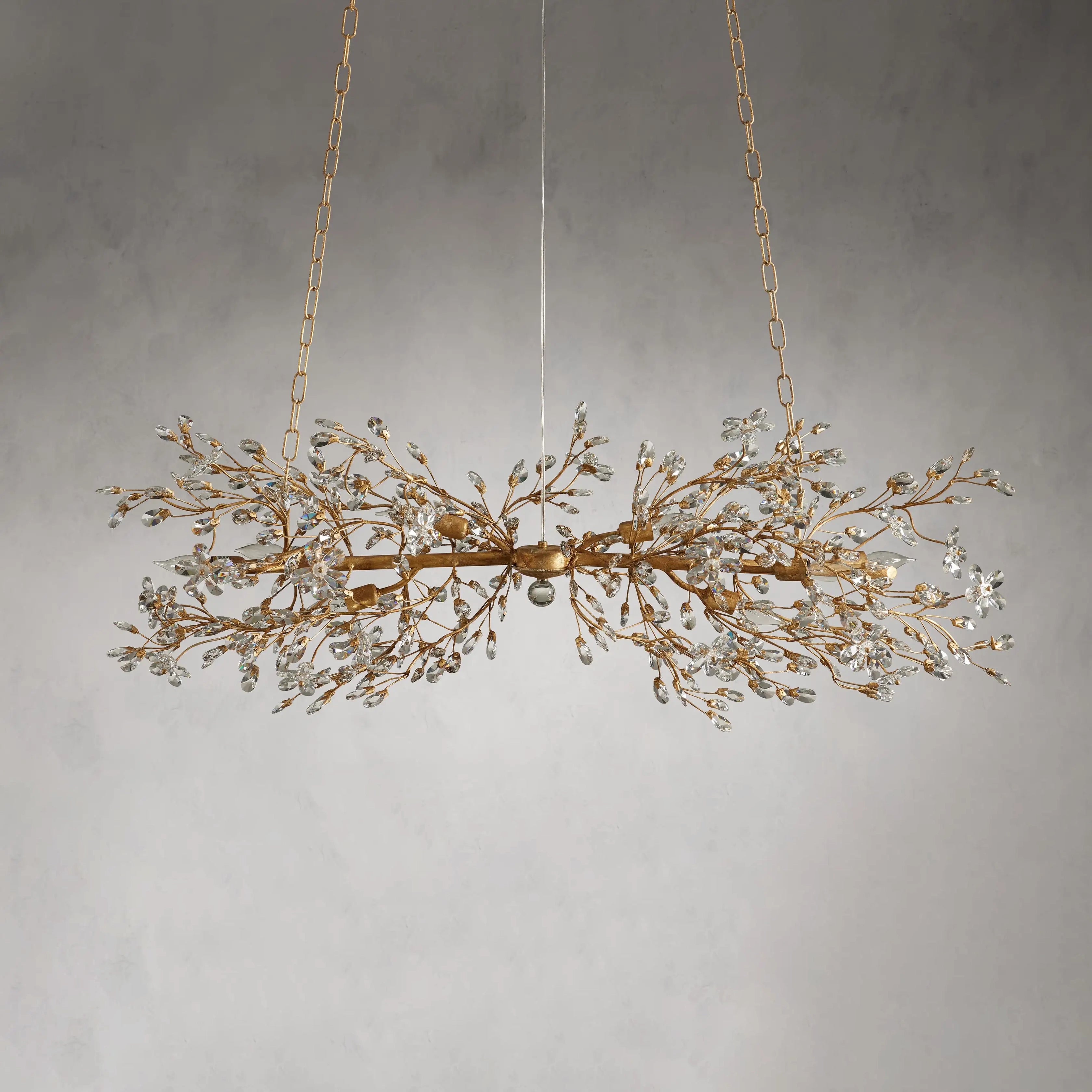 Fiore Linear Chandelier 51" 68"W-VaseLamps