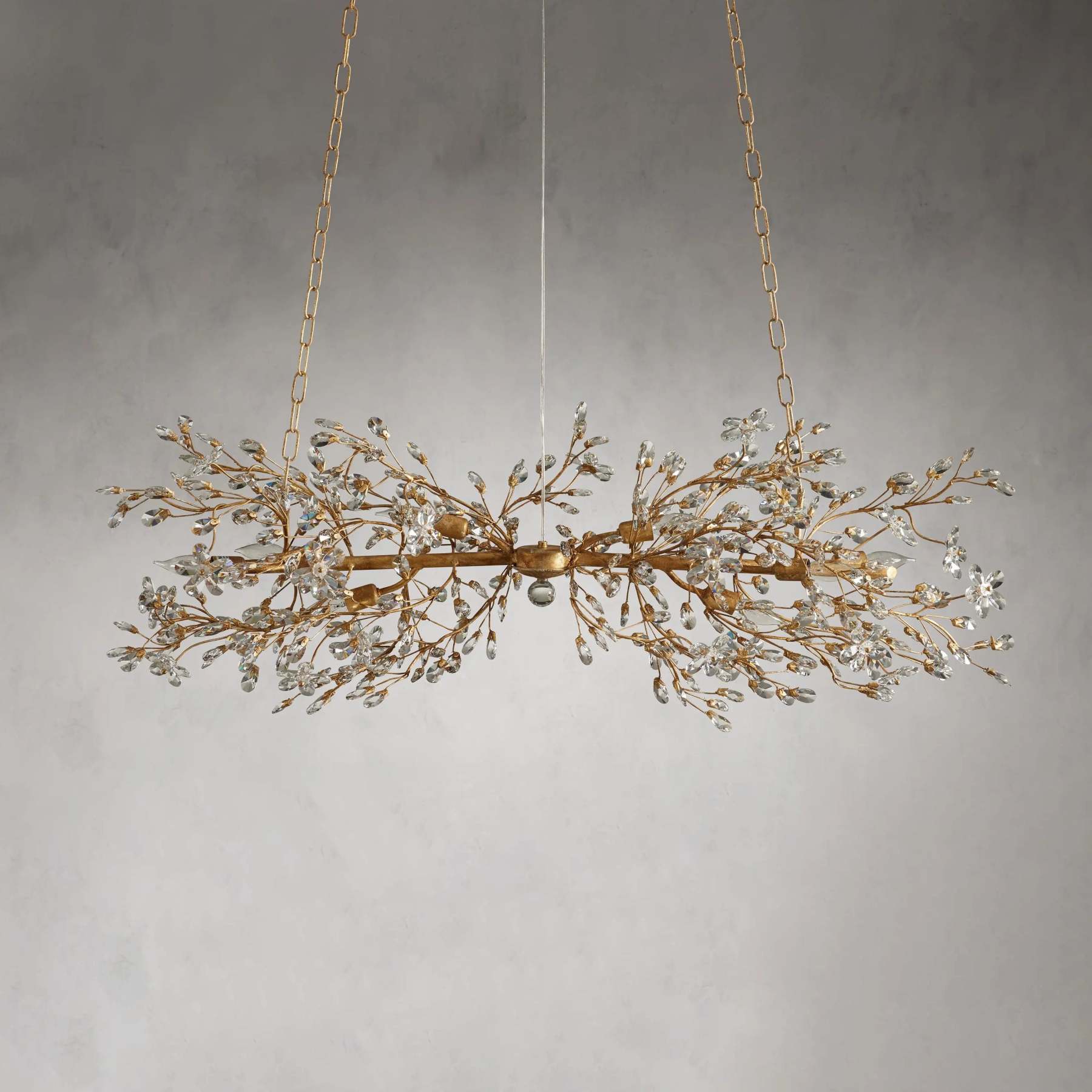 Fiore Linear Chandelier 51" 68"W-VaseLamps