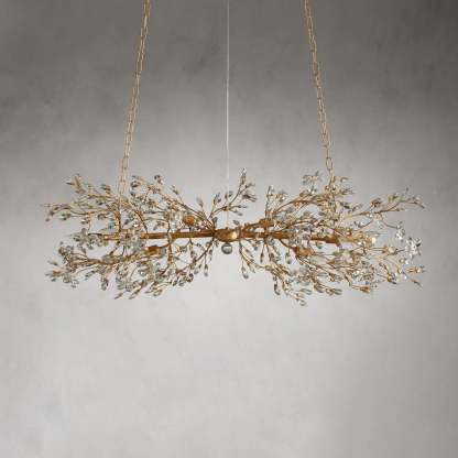 Fiore Linear Chandelier 51" 68"W-VaseLamps