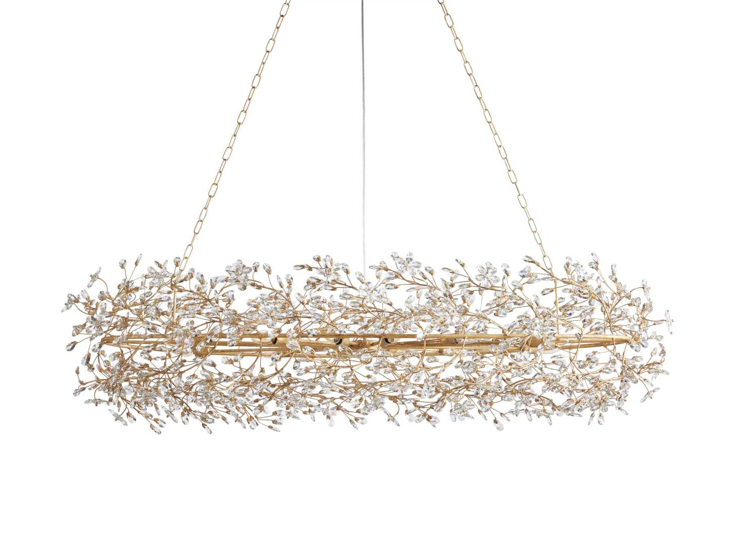 Fiore Oval Chandelier 62'' 74''-VaseLamps