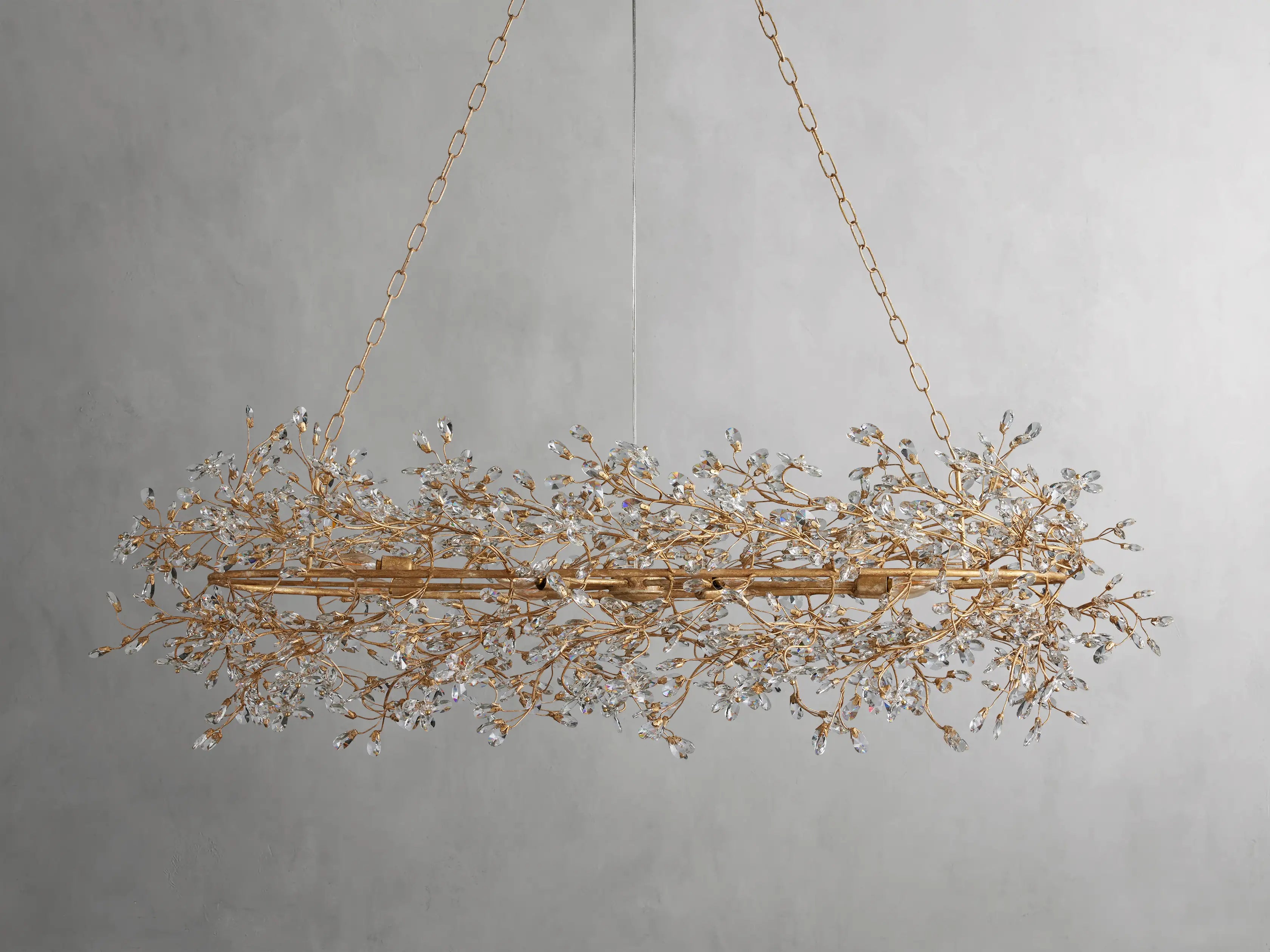 Fiore Oval Chandelier 62'' 74''-VaseLamps