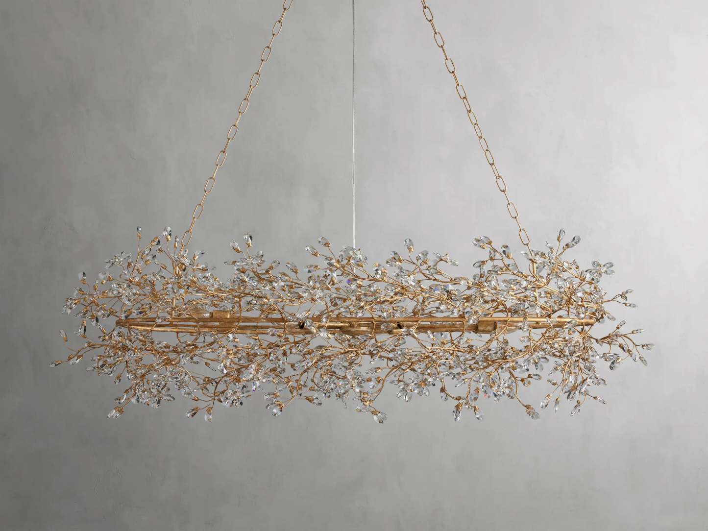 Fiore Oval Chandelier 62'' 74''-VaseLamps