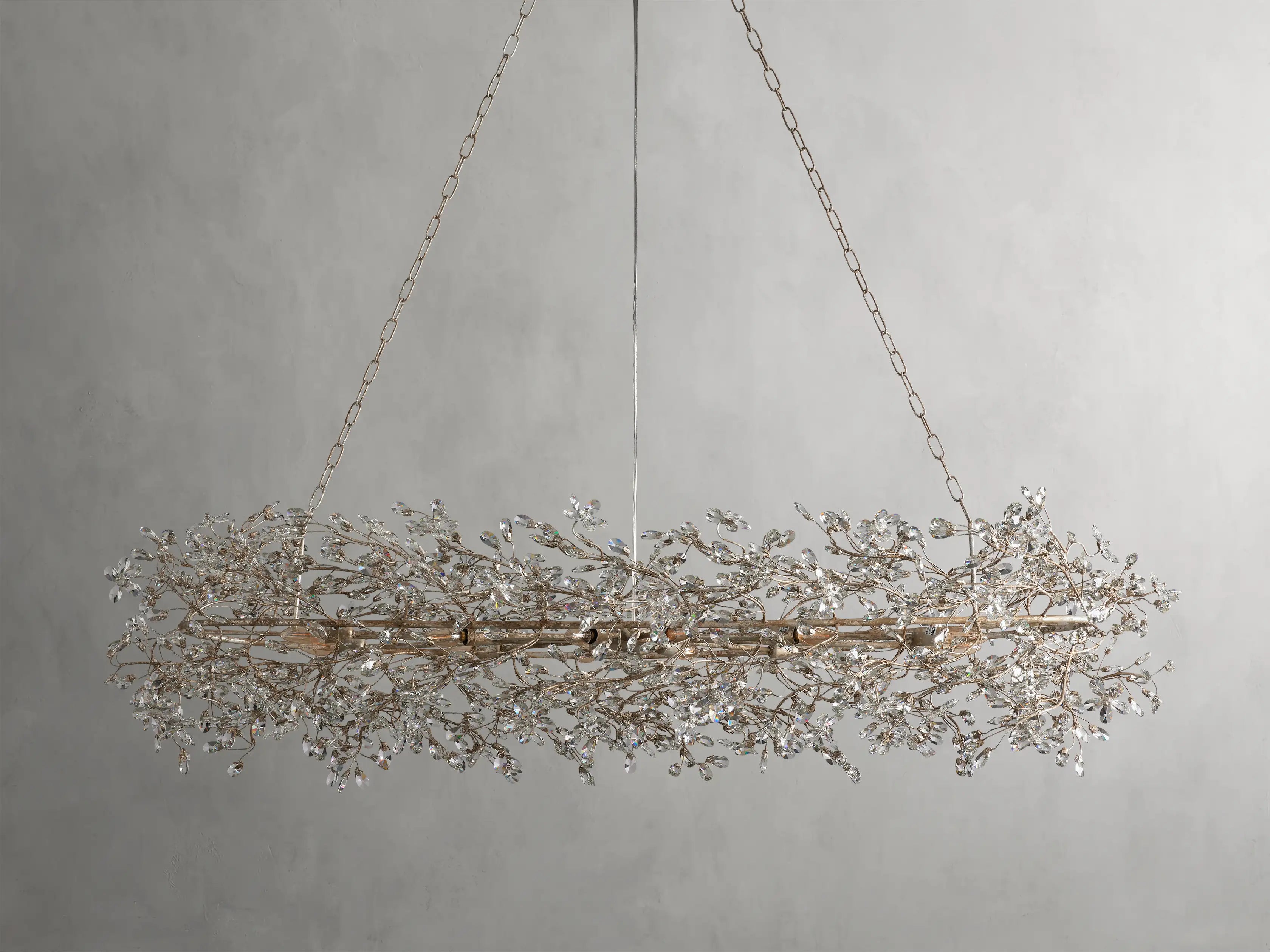 Fiore Oval Chandelier 62'' 74''-VaseLamps
