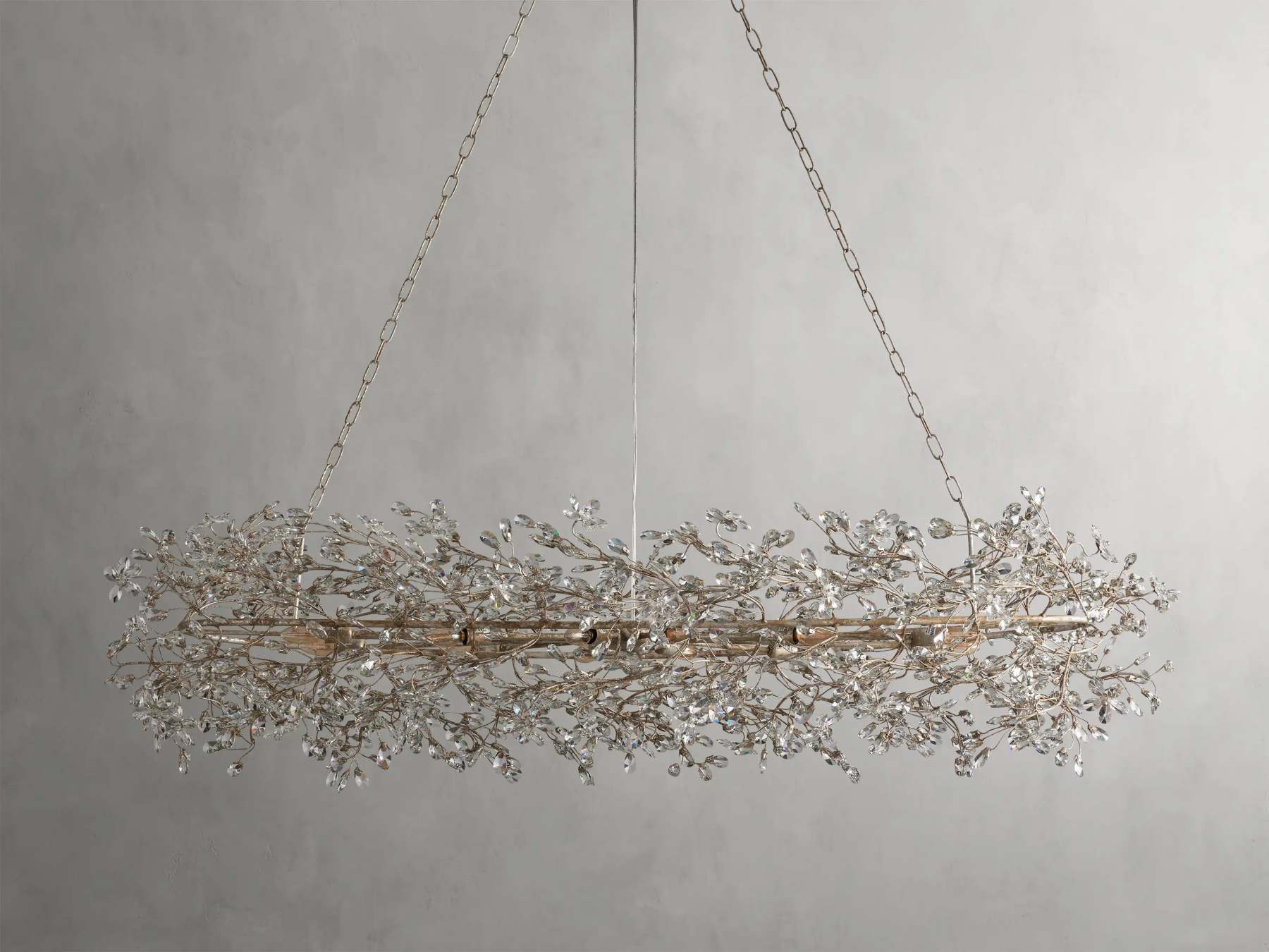Fiore Oval Chandelier 62'' 74''-VaseLamps