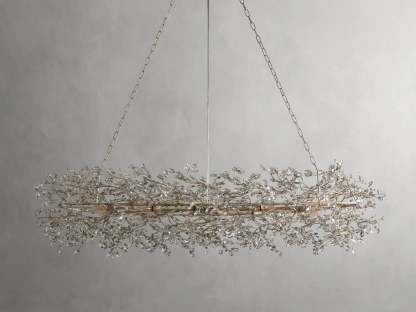 Fiore Oval Chandelier 62'' 74''-VaseLamps