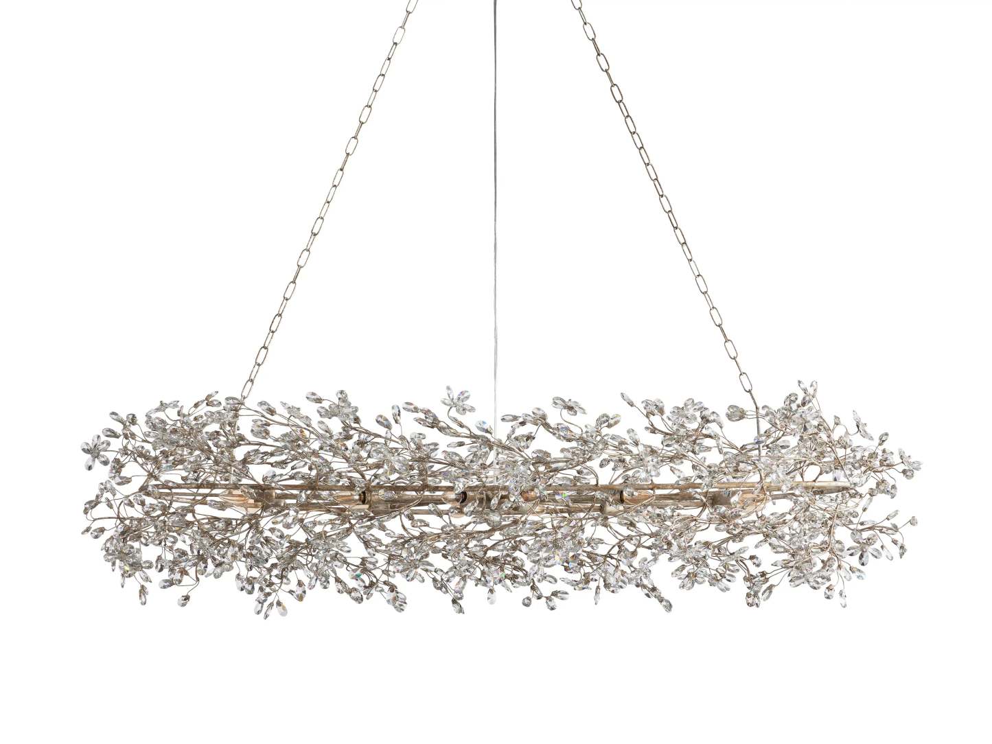 Fiore Oval Chandelier 62'' 74''-VaseLamps