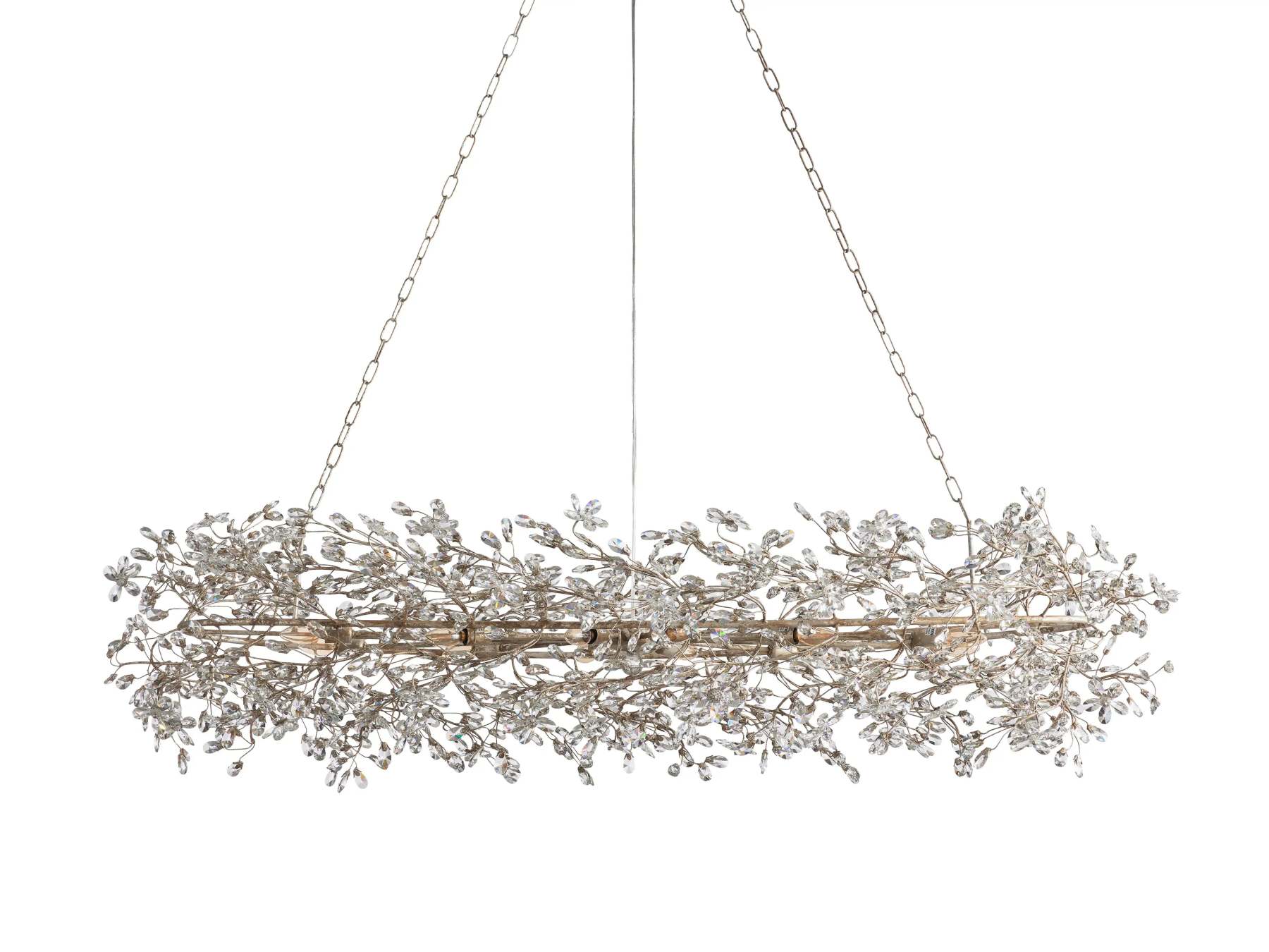 Fiore Oval Chandelier 62'' 74''-VaseLamps