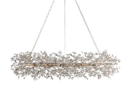 Fiore Oval Chandelier 62'' 74''-VaseLamps