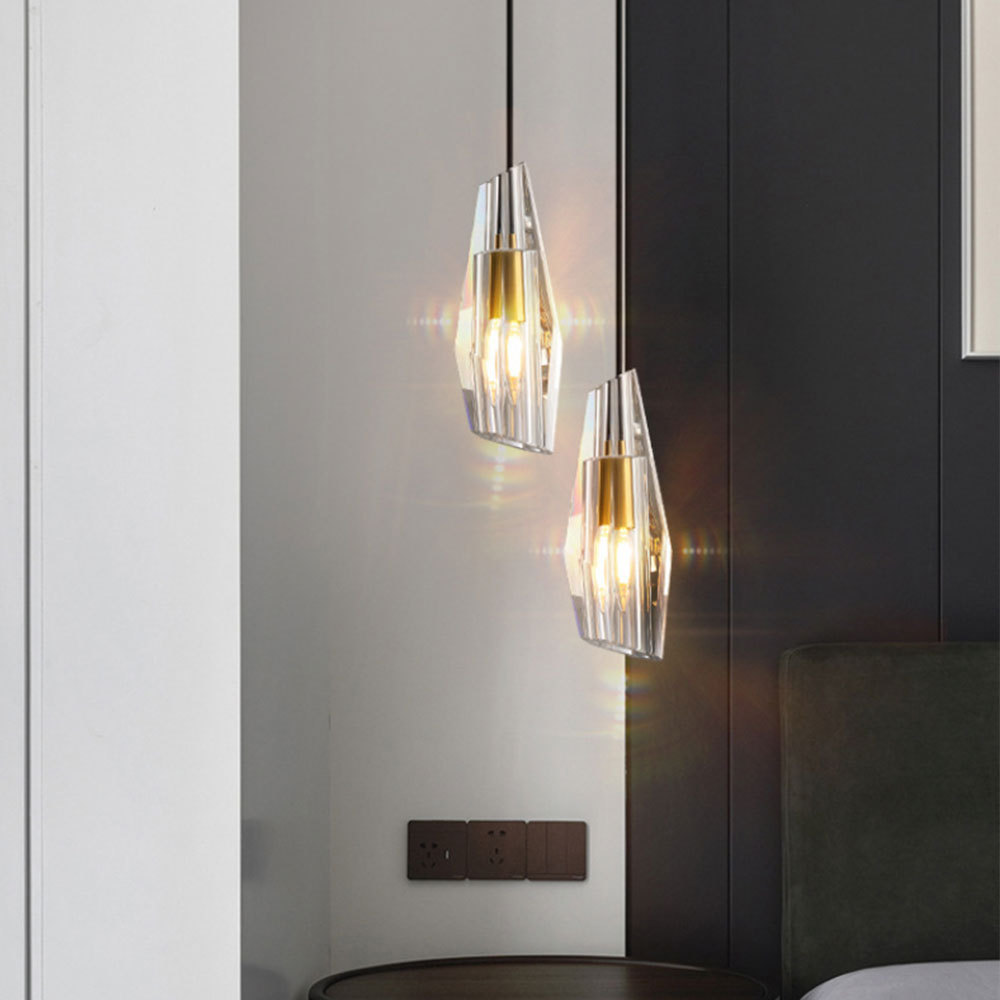 VASELAMPS - Modern Crystal Polygonal Pendant-VaseLamps