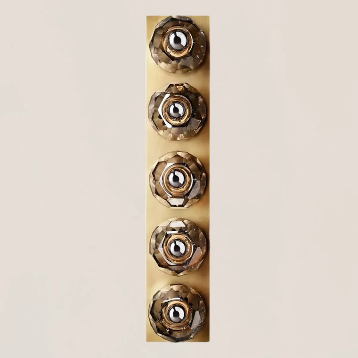 Boule De Smoke Crystal Linear Grand Wall Sconce-VaseLamps