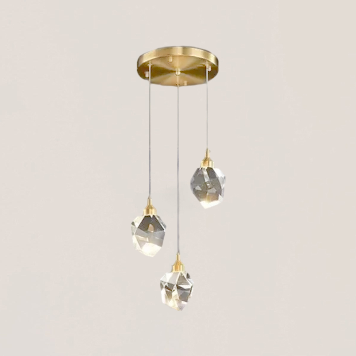Angelia Faceted Round Pendant-VaseLamps