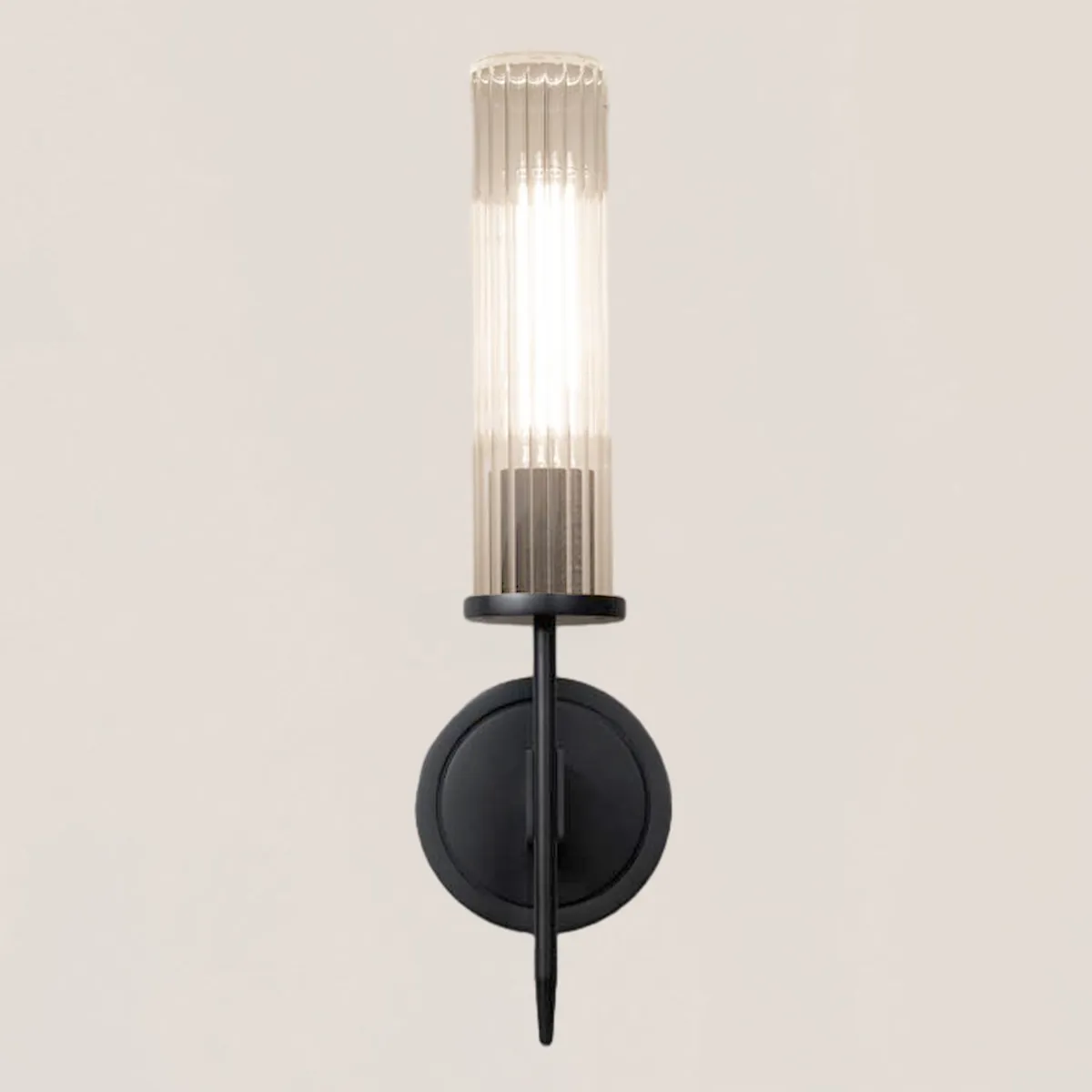 Alouette Brass Glass Wall Sconce-VaseLamps