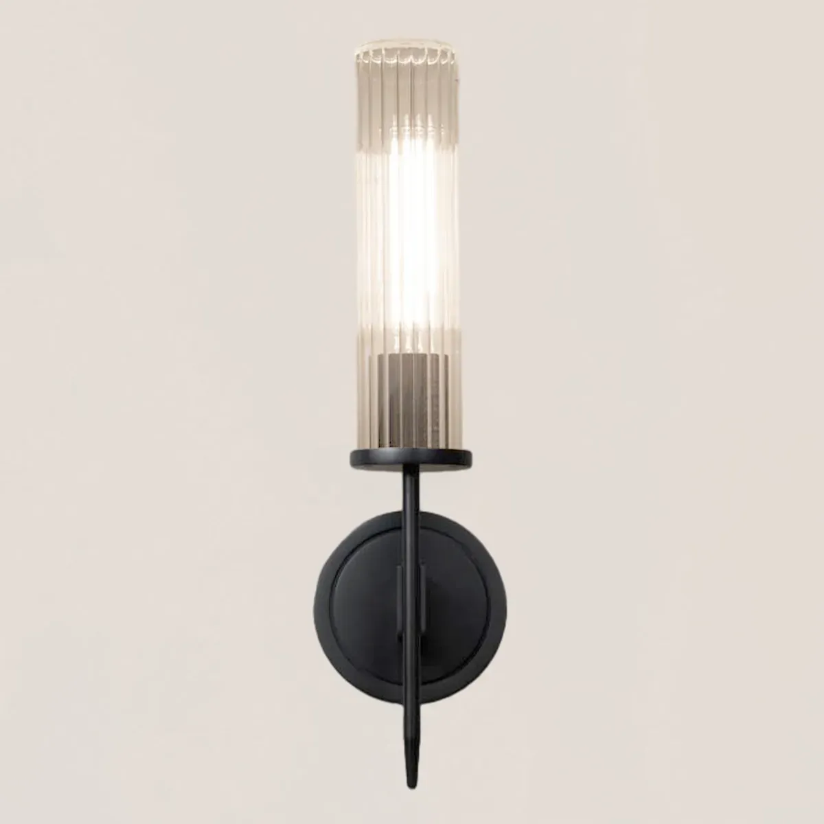 Alouette Brass Glass Wall Sconce-VaseLamps