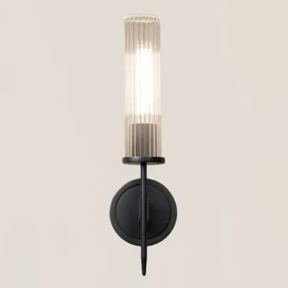 Alouette Brass Glass Wall Sconce-VaseLamps