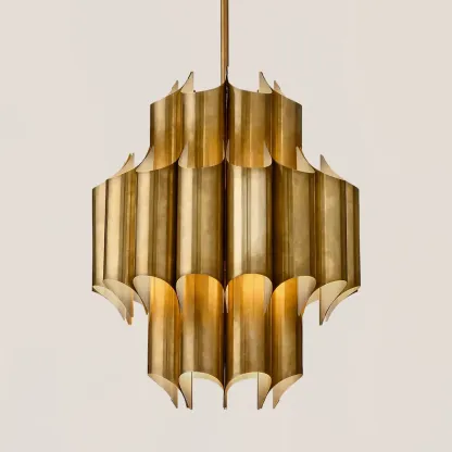 Cathedral Brass Chandelier 24"-VaseLamps