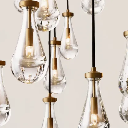 Raindrop Round Chandelier-VaseLamps