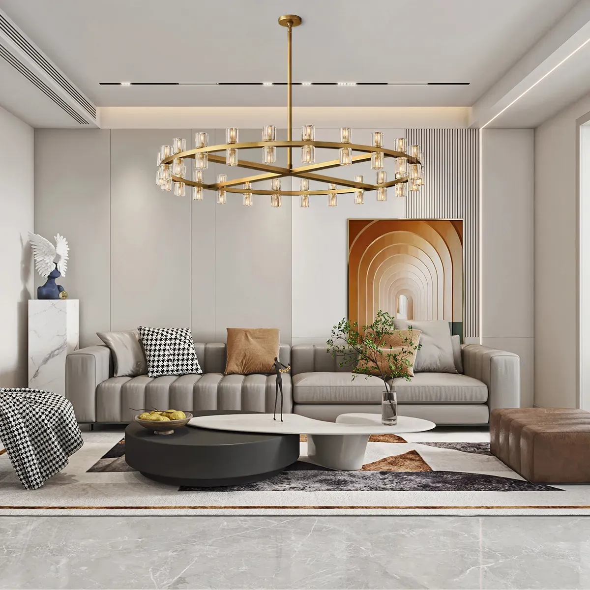 Arcachon LED Round Chandelier-VaseLamps