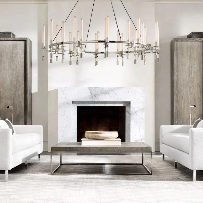 Fontanelle Round Chandelier 58"-VaseLamps