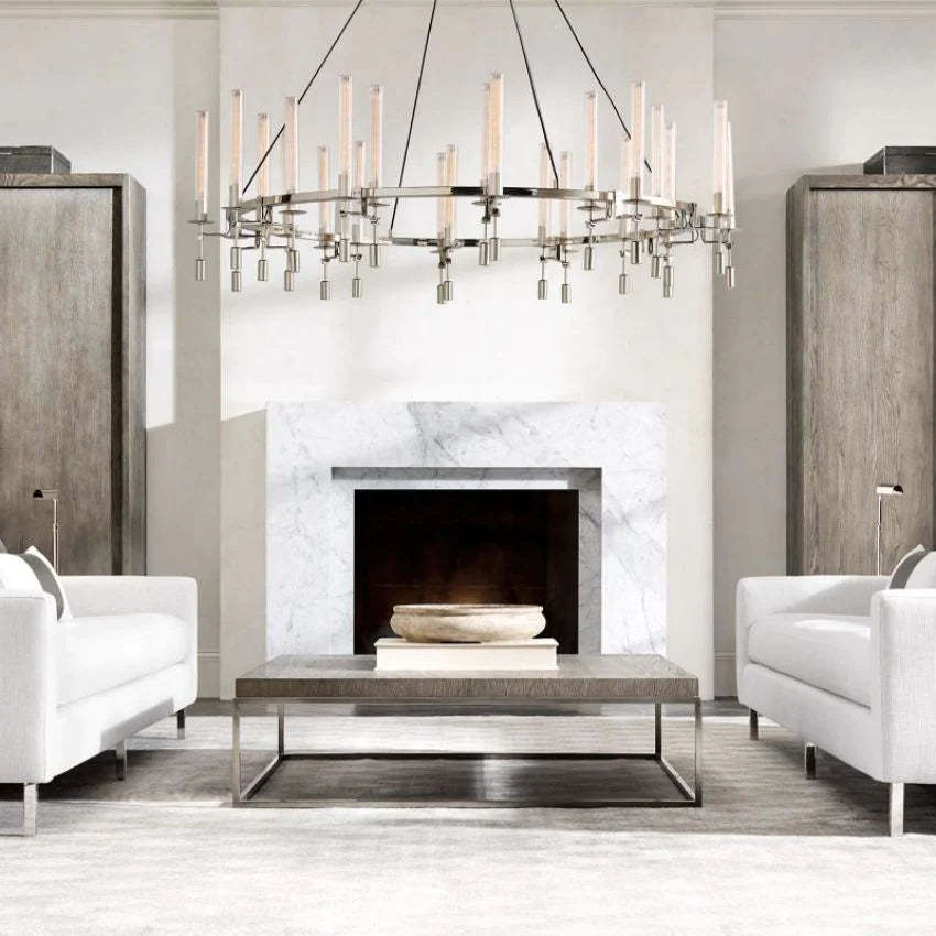 Fontanelle Round Chandelier 58"-VaseLamps