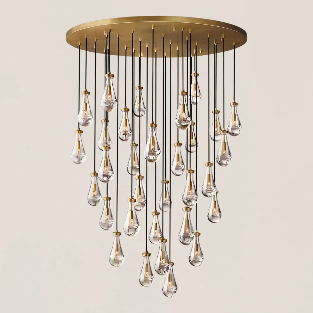 Raindrop Round Chandelier-VaseLamps
