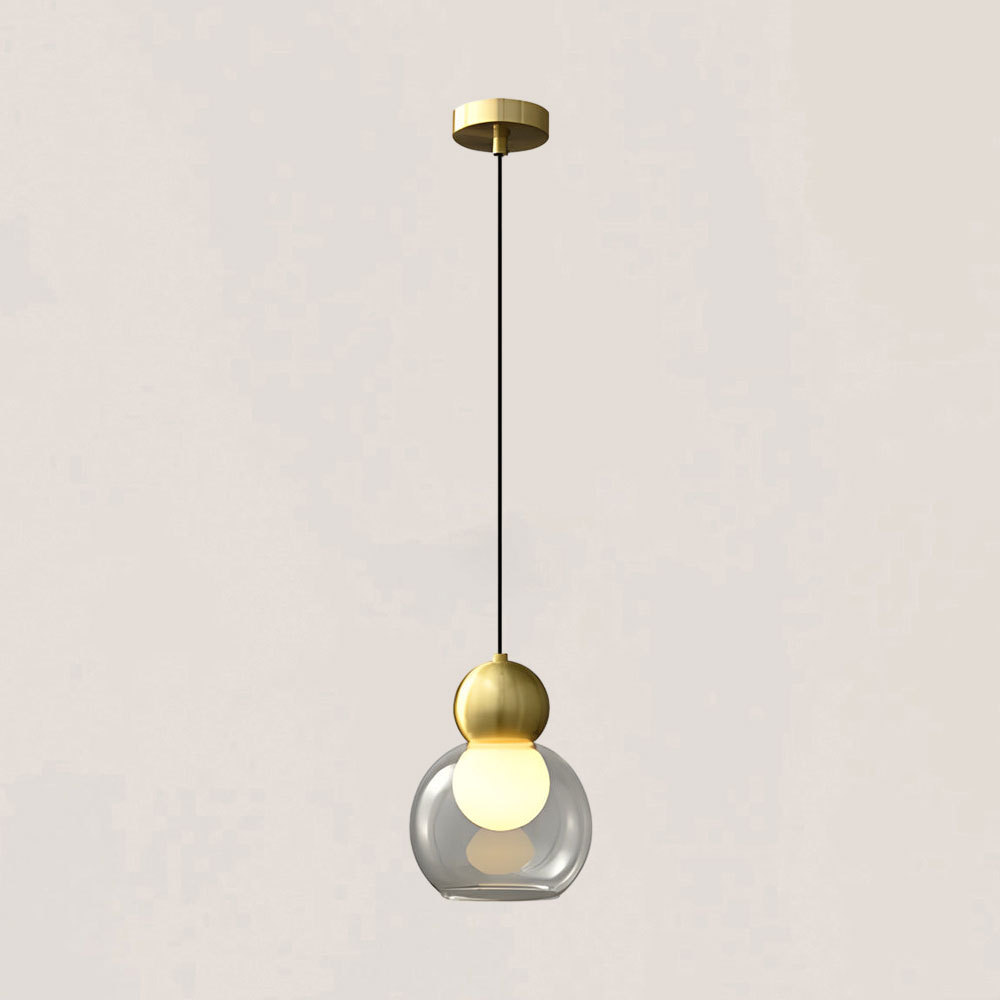 VASELAMPS - Modern Simplicity Clear Glass Pendant Light-VaseLamps
