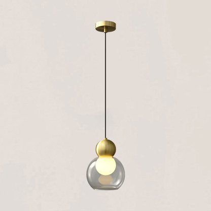VASELAMPS - Modern Simplicity Clear Glass Pendant Light-VaseLamps