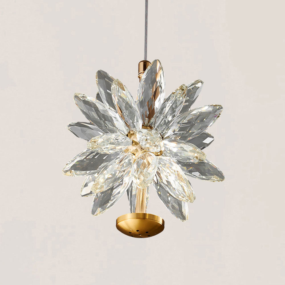 VASELAMPS - Ice Flower Crystal Pendant Lamp-VaseLamps