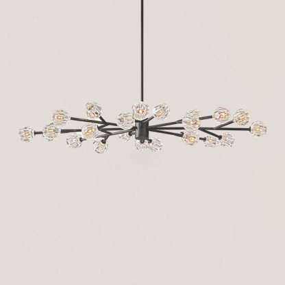 Boule De Crystal Oval Chandelier 72"-VaseLamps