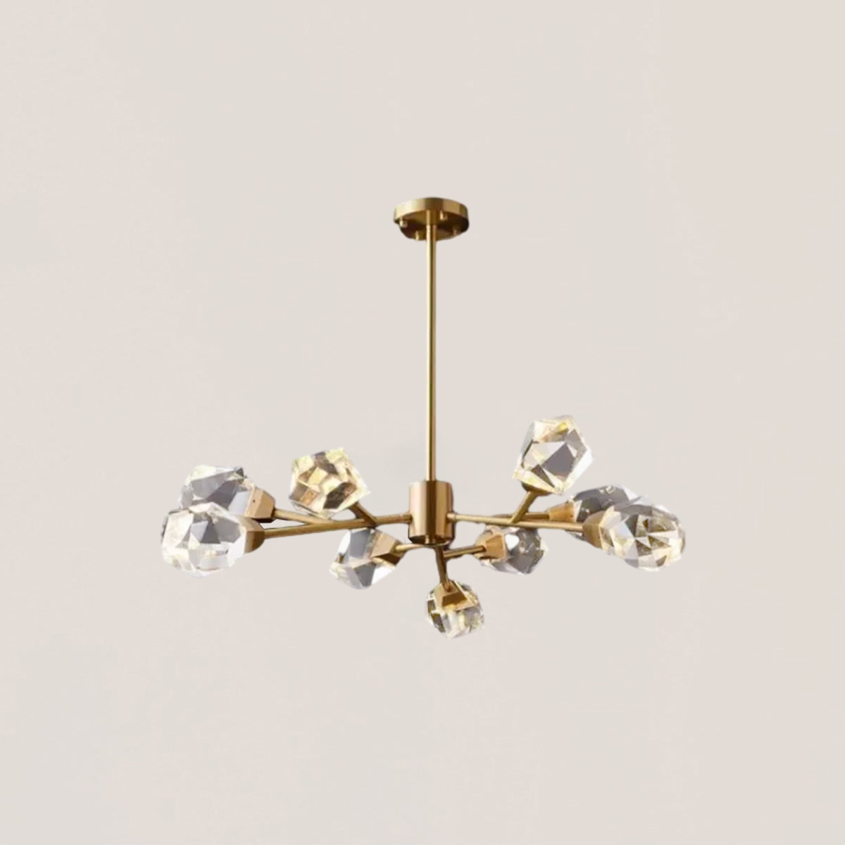 VASELAMPS - Faceted Oval Chandelier-VaseLamps