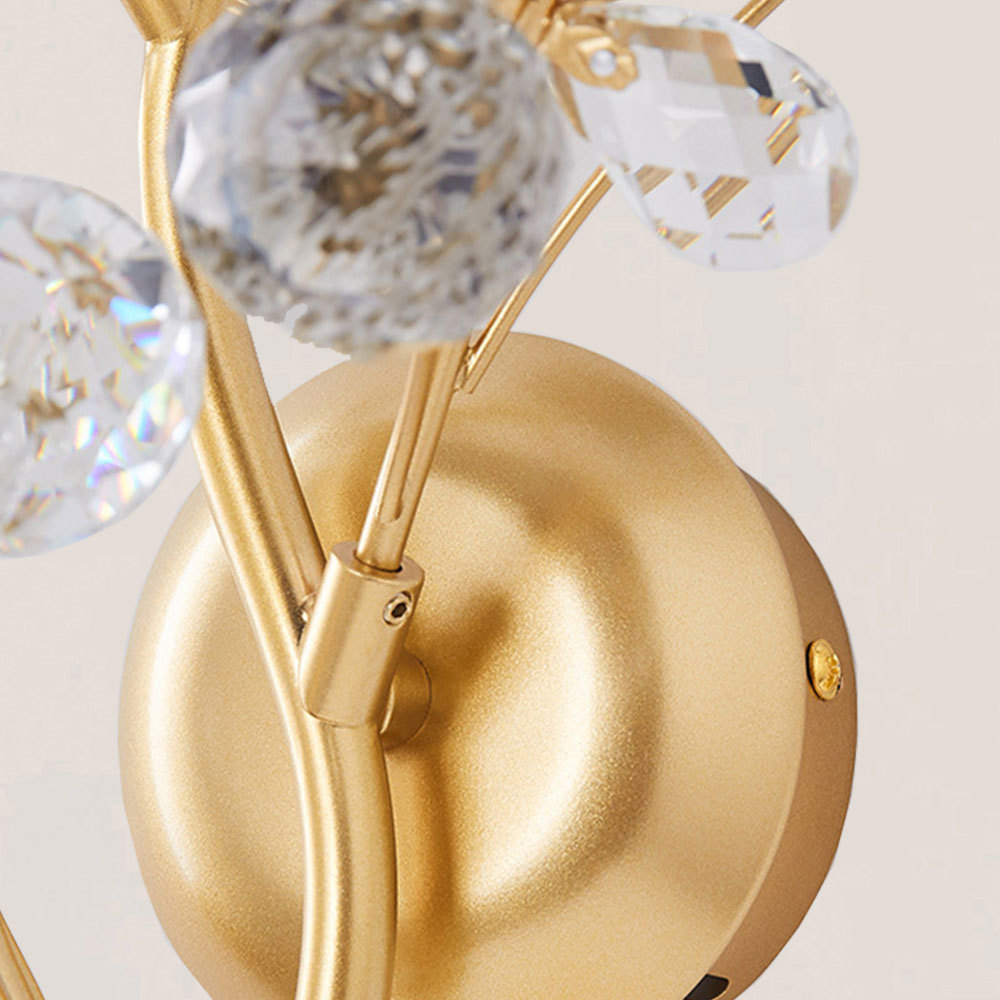 VASELAMPS - Modern Luxury Branches Clear Crystal Wall Sconce-VaseLamps