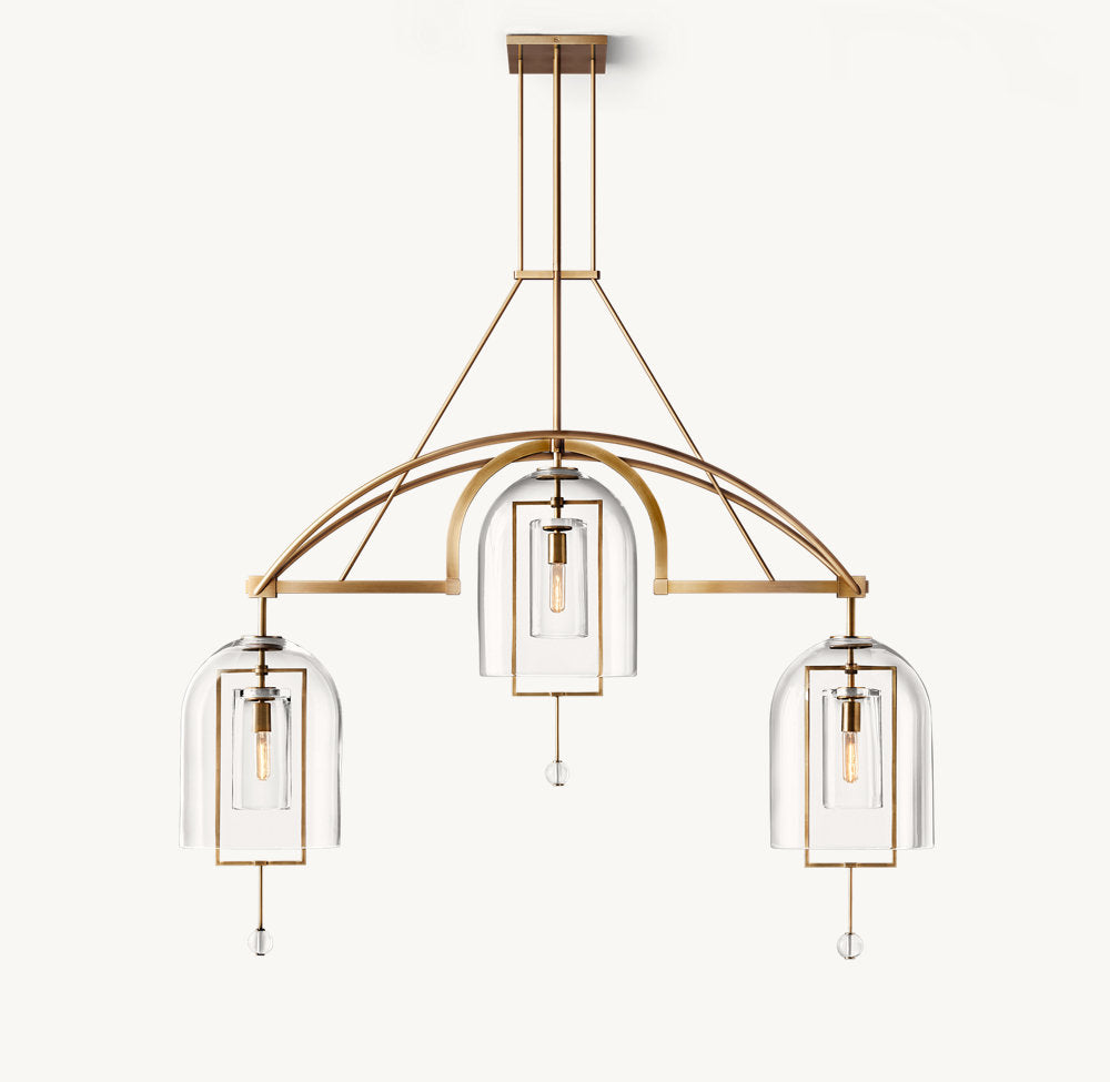 Fulcrum Grand Linear Chandelier 61"-VaseLamps