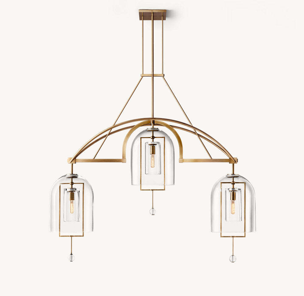 Fulcrum Grand Linear Chandelier 61"-VaseLamps