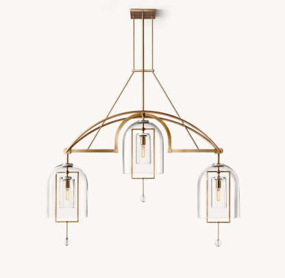 Fulcrum Grand Linear Chandelier 61"-VaseLamps