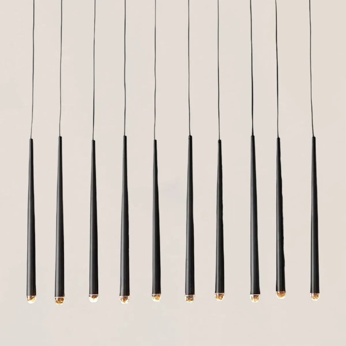 Aquitaine Modern Brass Linear Chandelier-VaseLamps