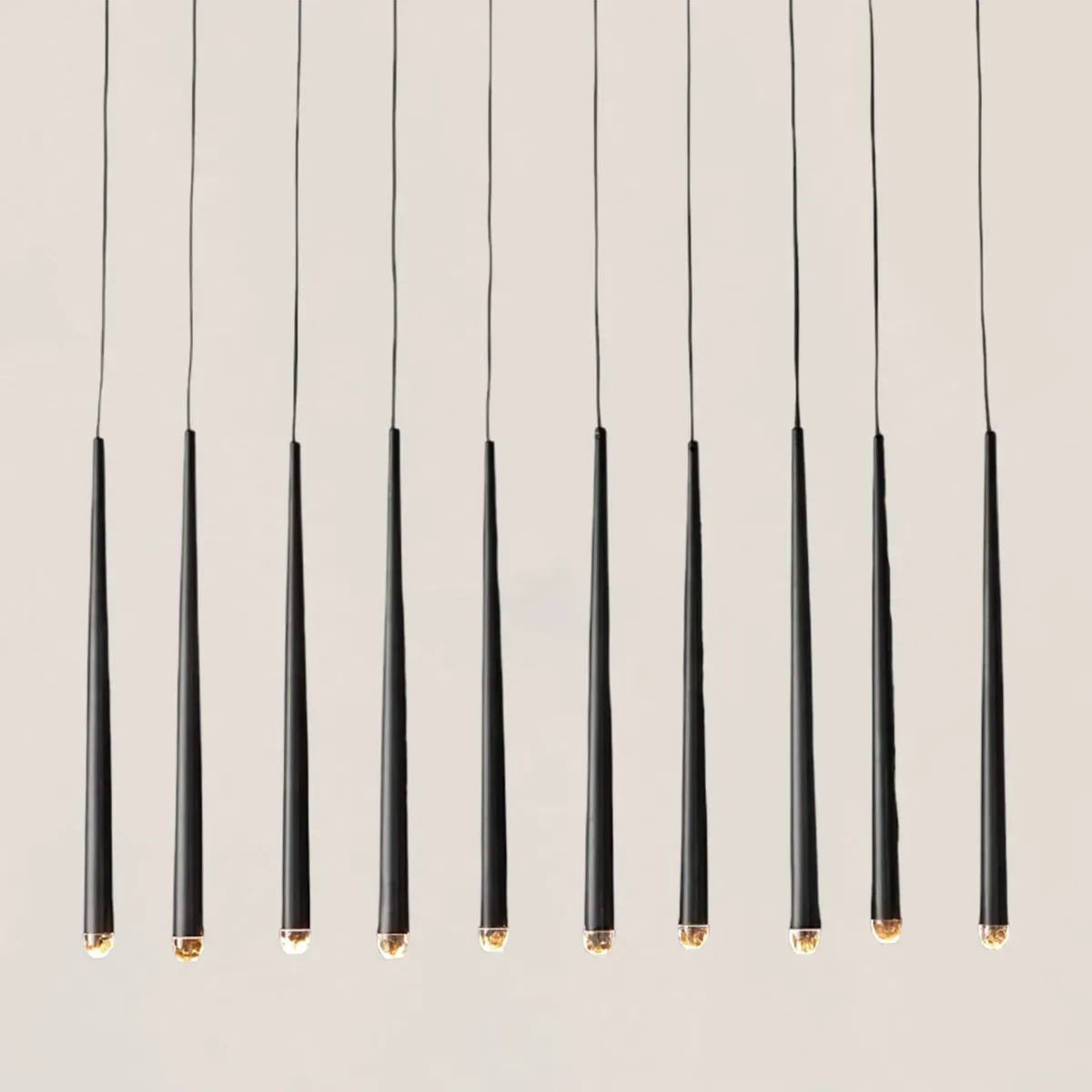 Aquitaine Modern Brass Linear Chandelier-VaseLamps