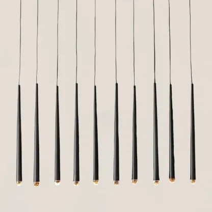 Aquitaine Modern Brass Linear Chandelier-VaseLamps